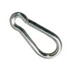 Karabiner biztosítékkal DIN 5299C 4x40 horganyzott acél