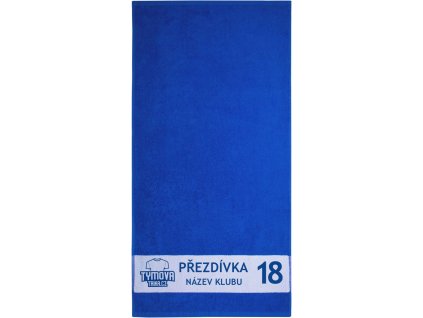 Ručník s potiskem modrý