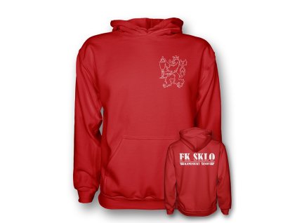 Mikina FK Sklo červená