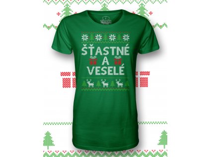 T Shirt FRONT stastne a vesele