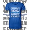 T Shirt FRONT man vodak zdravi modra