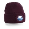 Týmová čepice kruhová nášivka vínová