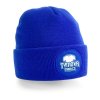 Týmová čepice kruhová nášivka modrá