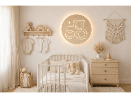 Noční světlo pro děti- traktůrek