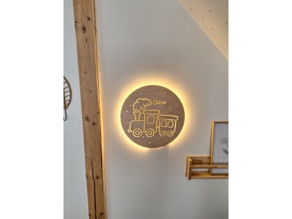 dřevěné světýlko- vláček