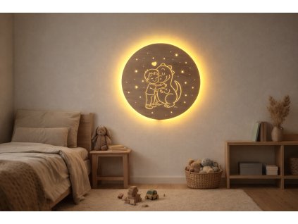 dřevěné světýlko- Dinosaurus