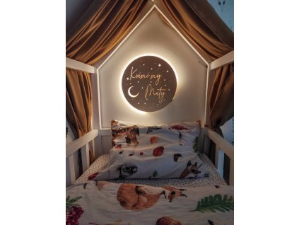 Malá lampička hvězdičky s měsícem- VLASTNÍ TEXT