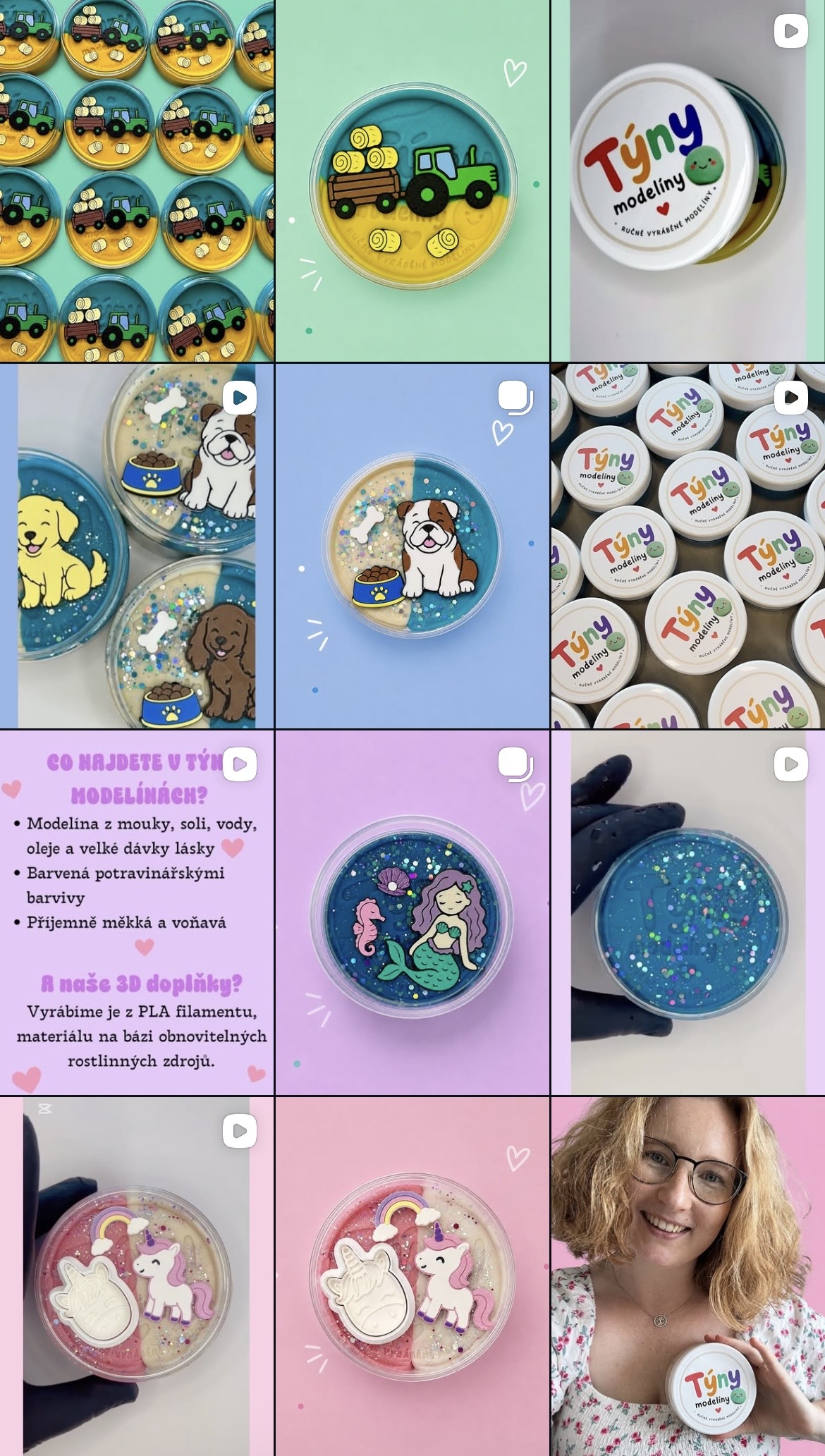 Instagram Týny modelíny