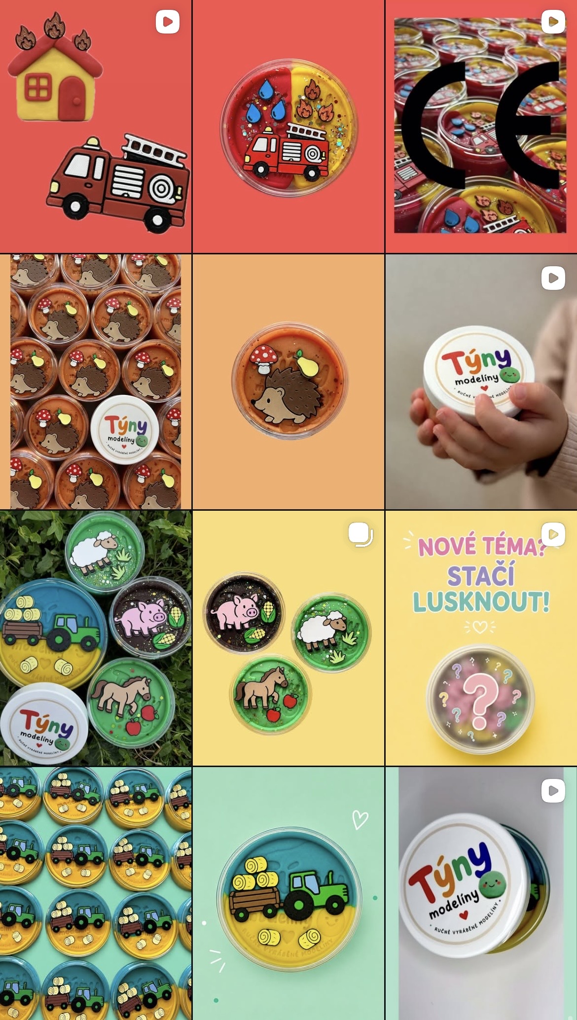Instagram Týny modelíny