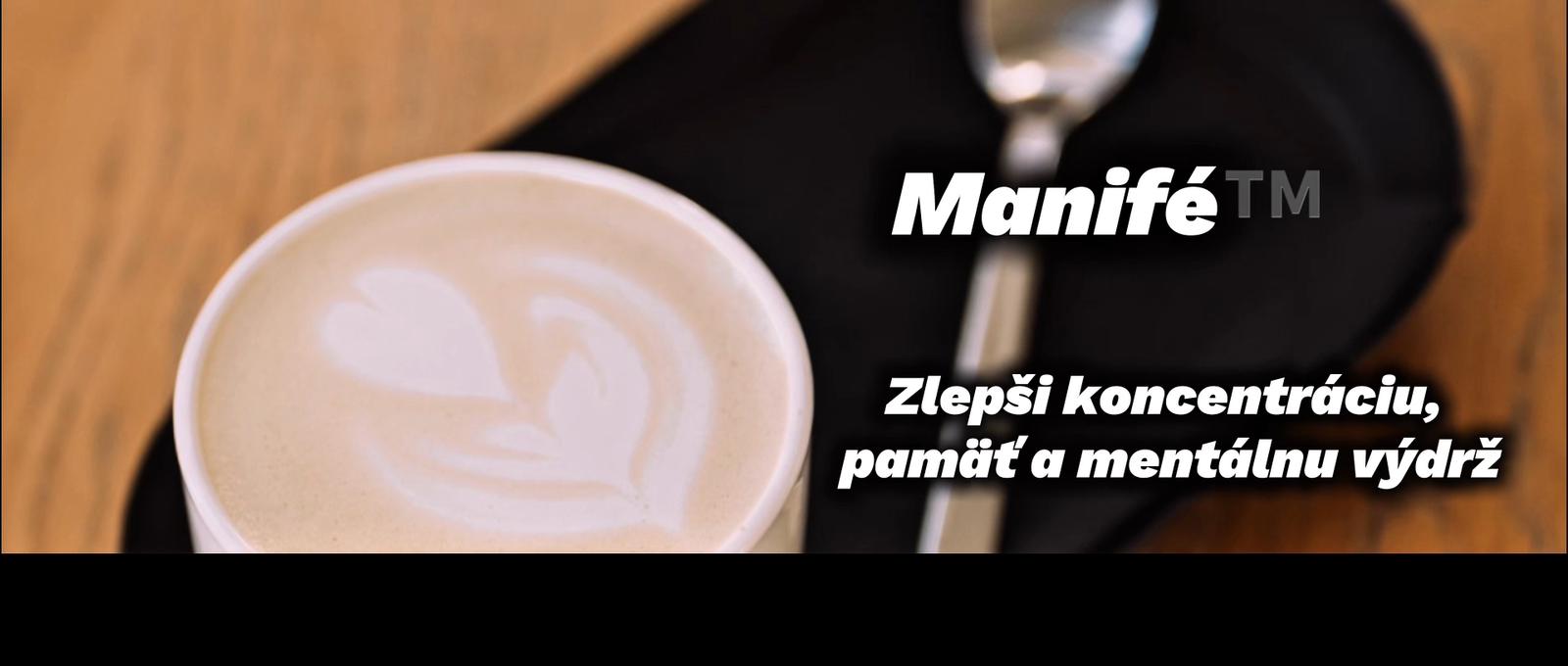 Produktový vizuál nápoja Manifé