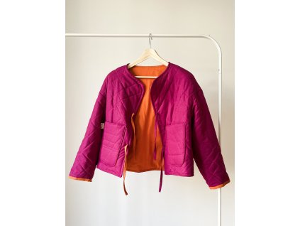 Quilted Pink'n'Orange Jacket