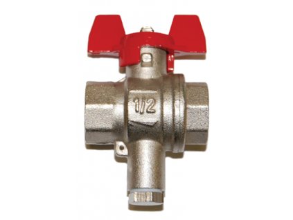 kulovy kohout s M10x1 pro montaz teplomeru