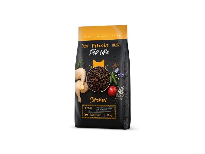 fitmin cat for life adult chicken 8 kg h M
