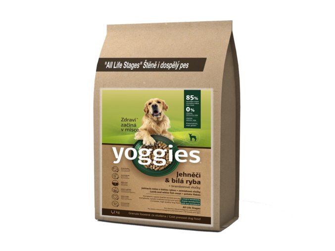 1030 granule yoggies 1 2kg jehneci bila ryba granule lisovane za studena