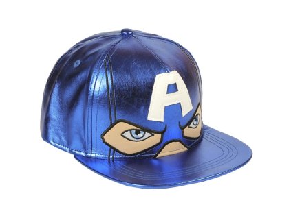 Koženková kšiltovka s rovným kšiltem Avengers - Kapitán Amerika