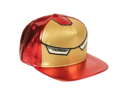 Koženková kšiltovka s rovným kšiltem Avengers - Iron-man