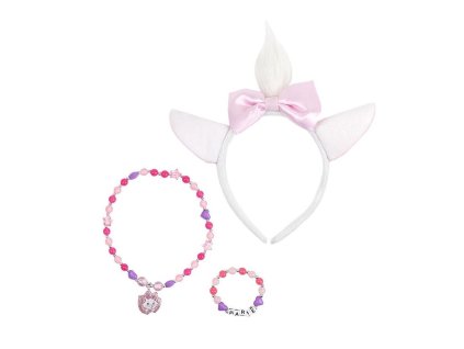 Set čelenka + šperky - kočička Marie