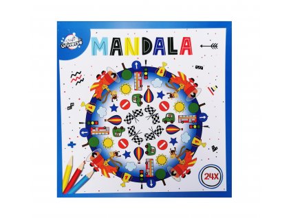 Omalovánky mandala (dopravní prostředky)