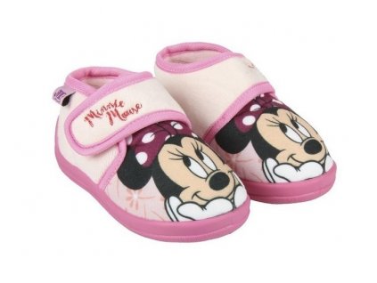 Papuče na suchý zip Minnie Mouse