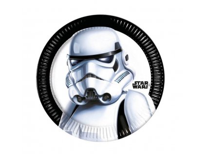 Papírové talíře Star wars (Stormtrooper)