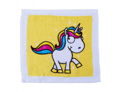 magic cotton towel comic unicorn 44186