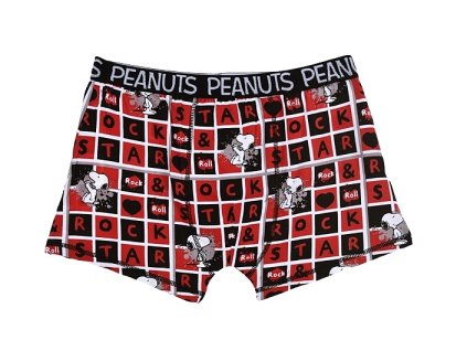 Pánské boxerky Snoopy - černo-červené