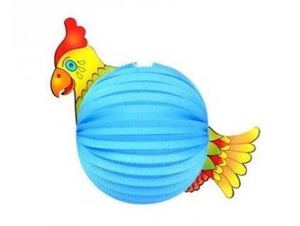 Lampion zvířátko - modrý kohout