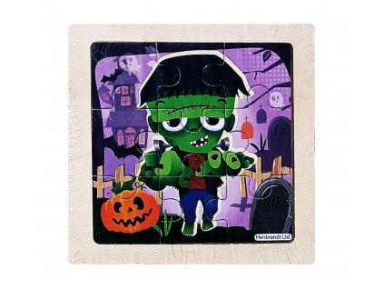 drevene puzzle halloween party zombie 9 dilku