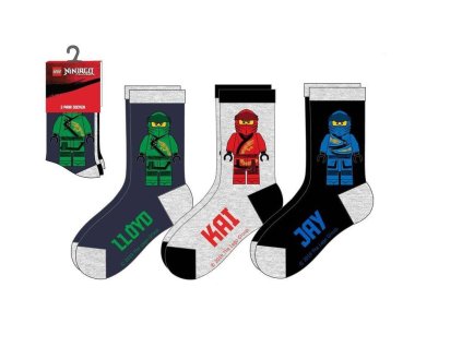 Ponožky Lego Ninjago (3pack, šedá)