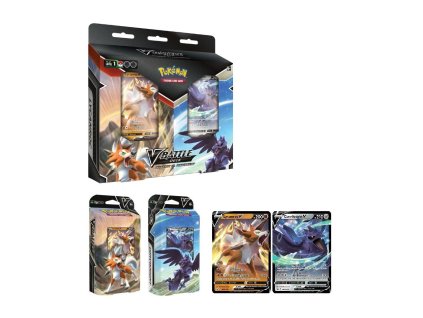 TCG Pokémon V Battle Deck Bundle Lycanroc V vs Corviknight V