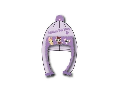 Zimní čepice Littlest pet shop - fialová
