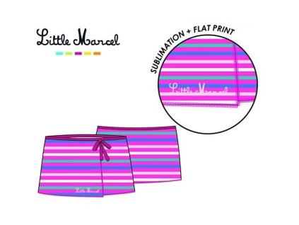 Plážové pareo Little Marcel - růžová