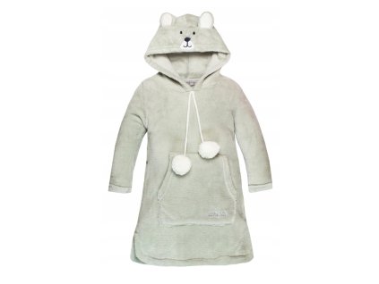 MIKINA TUNIKA S KAPUCI USI MEDVIDKA USHUAIA PRO DITE TEPLA ONESIE 104
