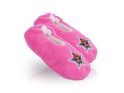 ABS plyšové papuče L.O.L. - růžové