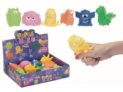 puffa monster 7cm with light 6 assorted in display