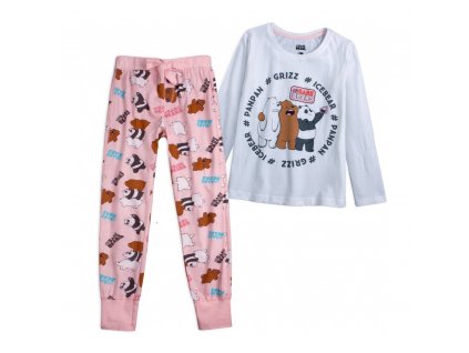 223597 1 ema divci pyzamo bears bilo ruzove