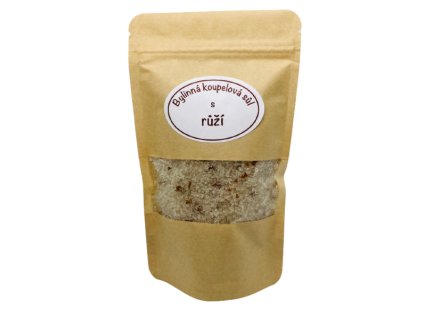 Bylinná koupelová sůl - růže