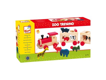Dřevěný vlak se zvířátky Zoo Trenino