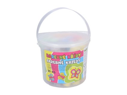 Křídy chodníkové barevné 20 ks