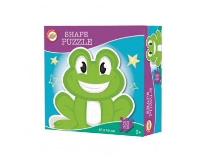 Puzzle se zvířátky - žába /53/