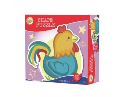 Puzzle se zvířátky - kohout /53/