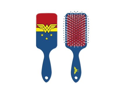 Kartáč na vlasy Wonder woman - červeno-modrý