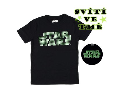 Svítící triko ve tmě - s kr. rukávem Star wars