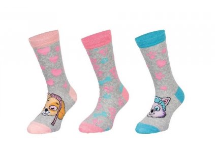Ponožky Tlapková patrola (3pack) - šedá