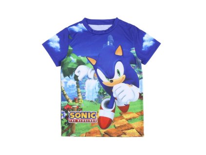 Oboustranné triko s kr. rukávem Sonic (celotisk)