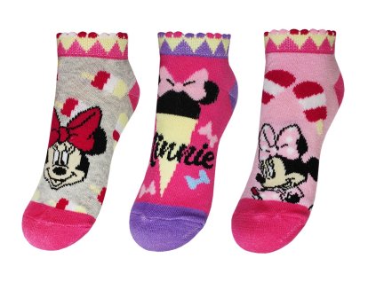 MYSZKA MINNIE STOPKI DZIEWCZECE DISNEY 3 PAK 31 34 EAN GTIN 3609084853259