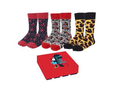 Dárková sada ponožek Minnie Mouse (3pack)