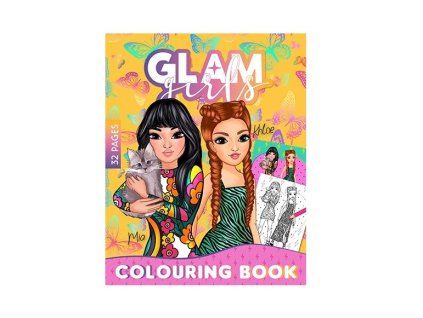 Omalovánky "Glam girls" - žlutá