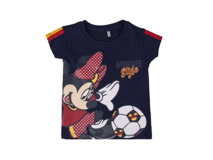 Triko s kr. rukávem Minnie Mouse - modrá
