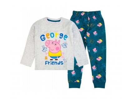 Pizama bawelniana chlopieca Lekka z dlugim rekawem dla chlopca PeppaPig116 Stan opakowania oryginalne